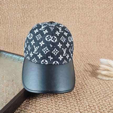 LV Baseball Cap with Leather Brim