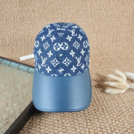 LV Baseball Cap with Leather Brim