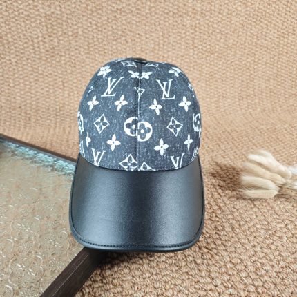 LV Baseball Cap with Leather Brim